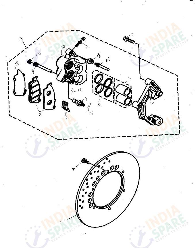 FRONT BRAKE CALIPER